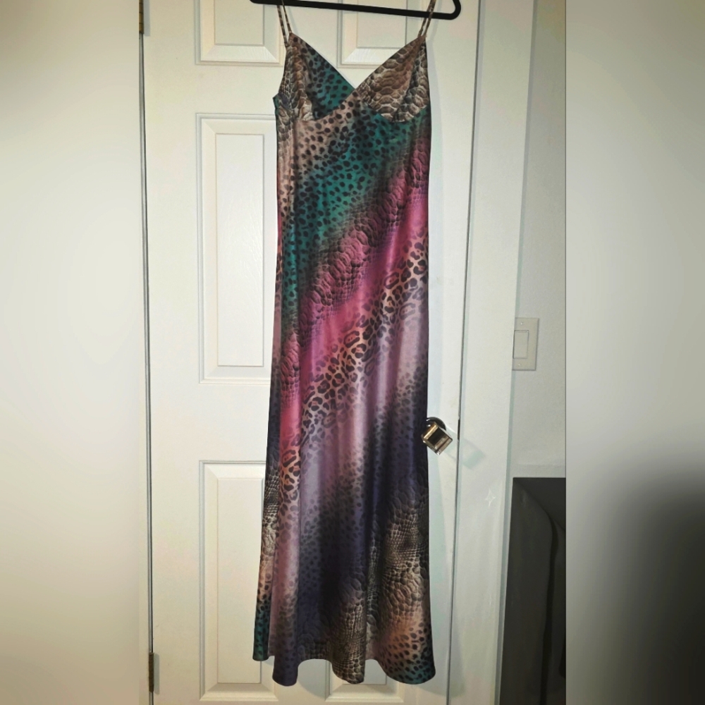 Marciano Vibrant Animal Print Maxi Dress